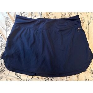 Head Women's Navy Blue Tennis Golf Activewear Skort, Medium